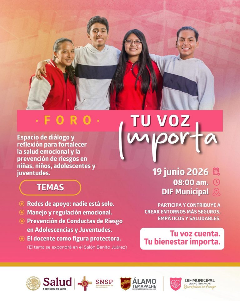 Convocan al foro “Tu Voz Importa” en beneficio de las infancias y juventudes