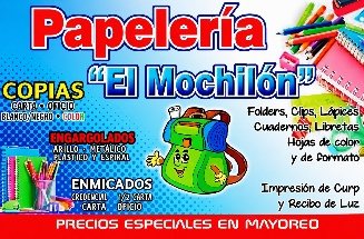 Logotipo de PAPELERIA "El MOCHILON"